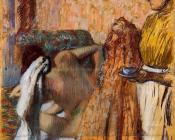 埃德加 德加 : Breakfast after the Bath